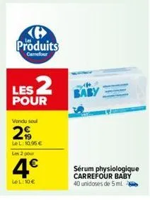 sérum physiologique carrefour