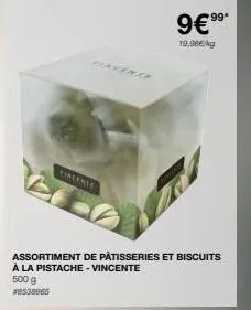 assortiment de pâtisseries et biscuits à la pistache - vincente 500 g #8538965  9€ 99⁹- 19,98€/kg 