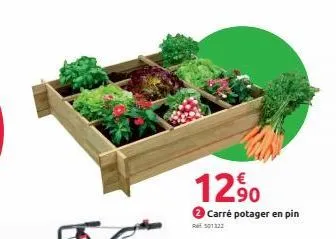 12,⁹0  carré potager en pin  re 501322 