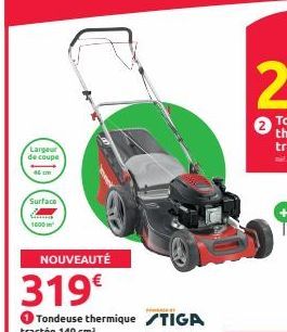 Largeur de coupe  Surface  Sam 1000 