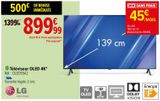 Téléviseur OLED 4K* LG offre à 899,99€ sur Carrefour