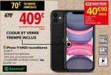 IPhone 11 64GO reconditionné offre à 409€ sur Carrefour