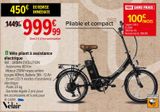 Vélo pliant à assistance électrique Velair offre à 999,99€ sur Carrefour