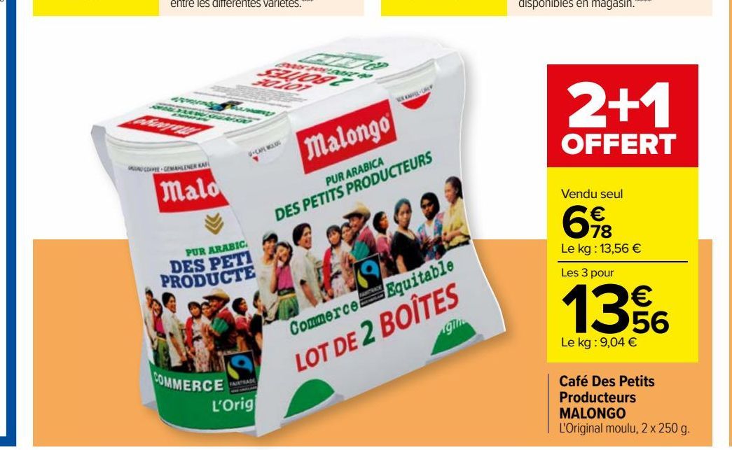 Café Des Petits Producteurs MALONGO