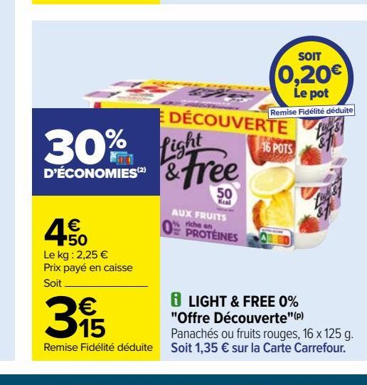 LIGHT & FREE 0% "Offre Découverte"(p)