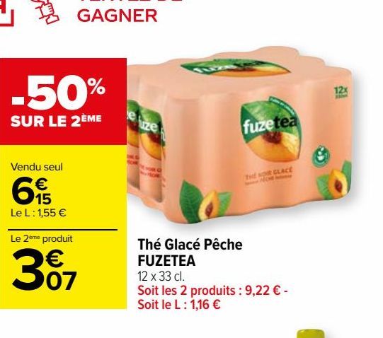 Thé Glacé Pêche FUZETEA