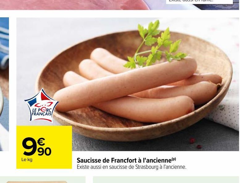 Saucisse de Francfort à l'ancienne(p)