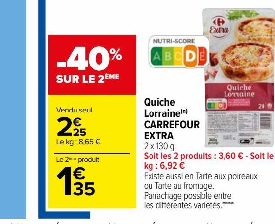 Quiche Lorraine(n) CARREFOUR EXTRA