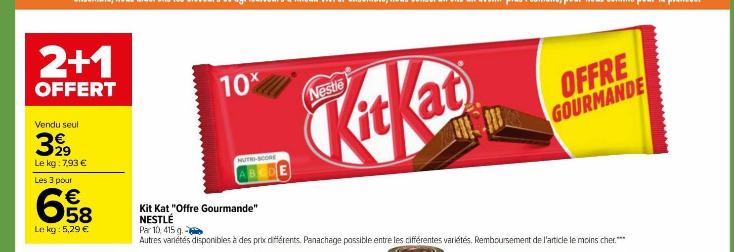 Kit Kat "Offre Gourmande" NESTLÉ
