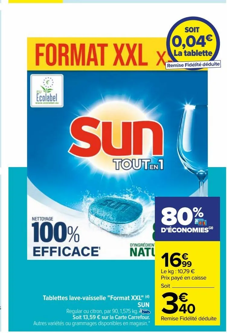tablettes lave-vaisselle "format xxl" (d) sun