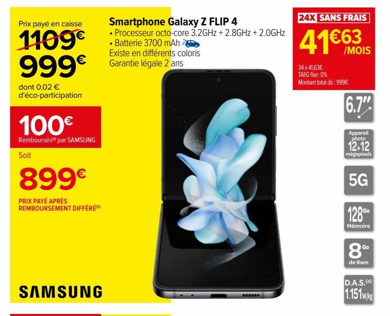 Smartphone Galaxy Z FLIP 4