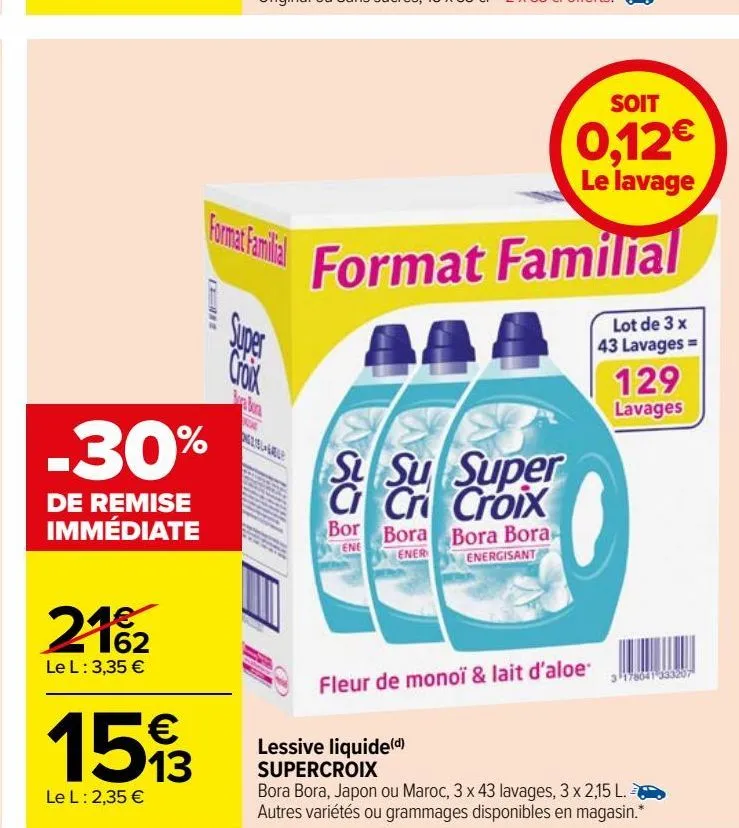 lessive liquide(d) supercroix