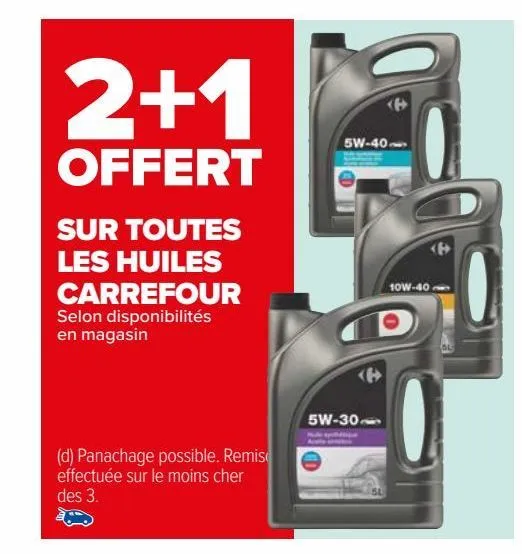 toutes les huiles carrefour