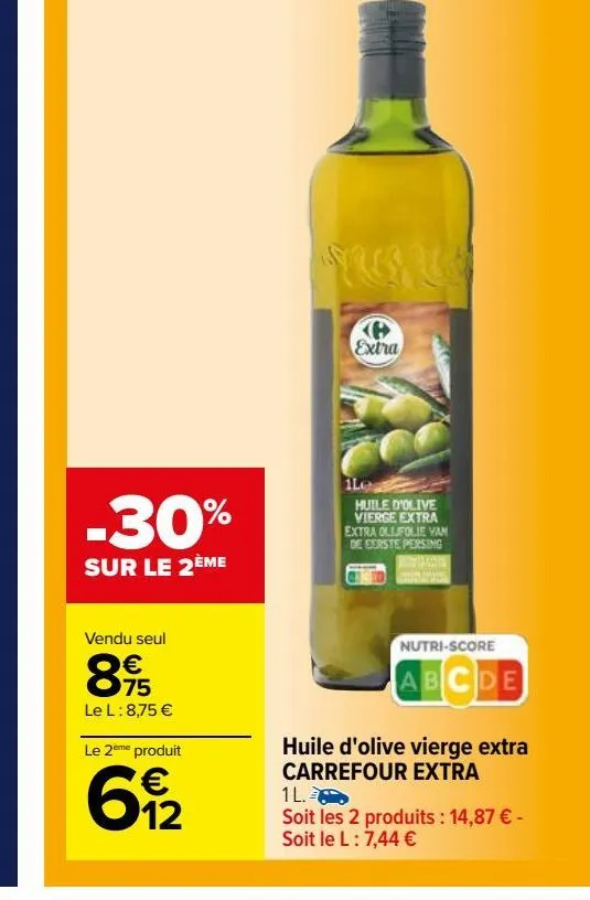 huile d'olive vierge extra carrefour extra