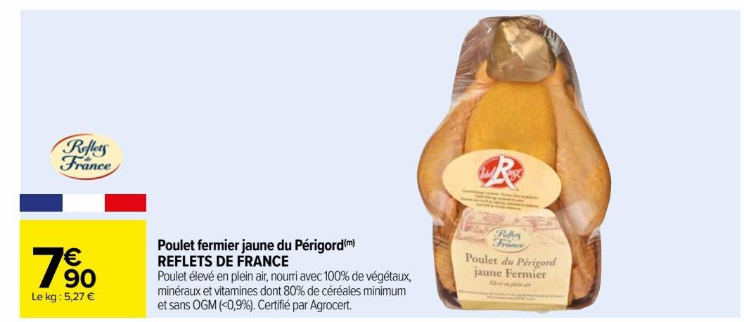 Poulet fermier jaune du Périgord(m) REFLETS DE FRANCE