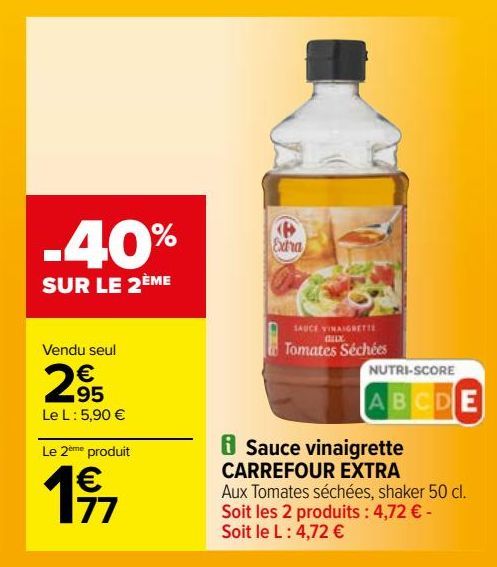 Sauce vinaigrette CARREFOUR EXTRA