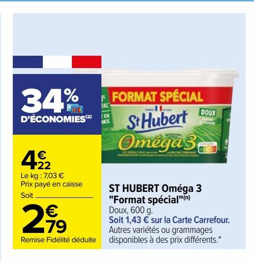 ST HUBERT Oméga 3 "Format spécial"(n)