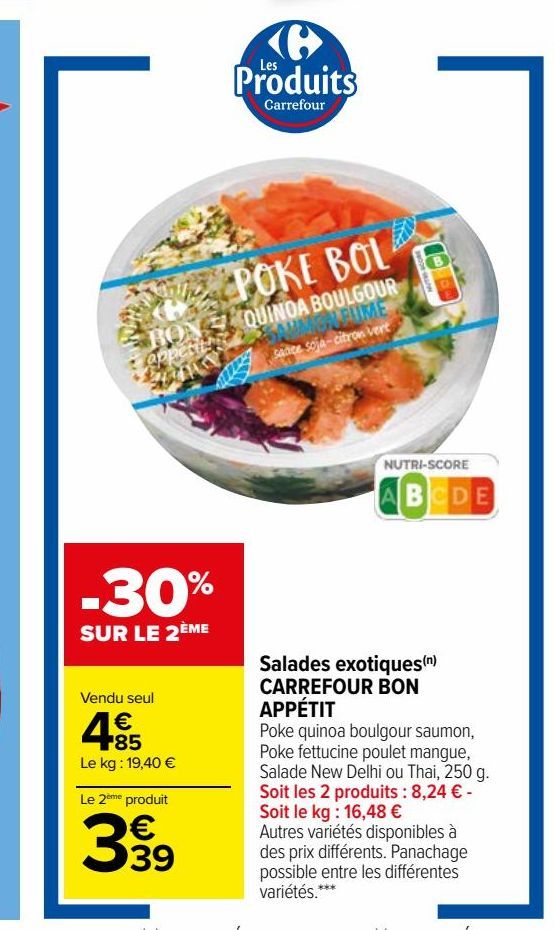 Salades exotiques(n) CARREFOUR BON APPÉTIT