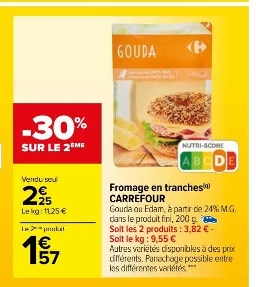 fromage en tranches(q) carrefour