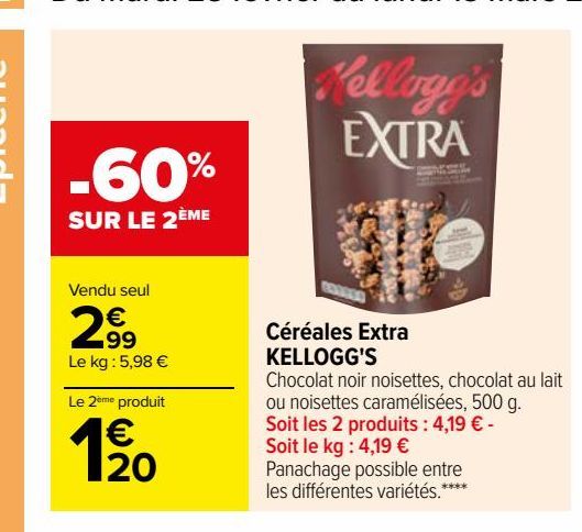 Céréales Extra KELLOGG'S