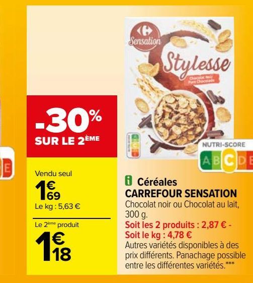 Céréales CARREFOUR SENSATION