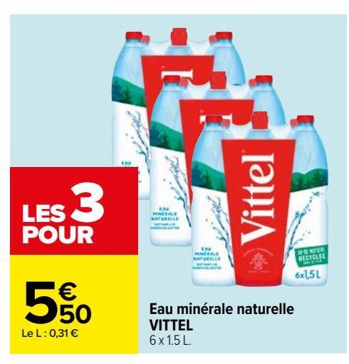 Eau minérale naturelle VITTEL