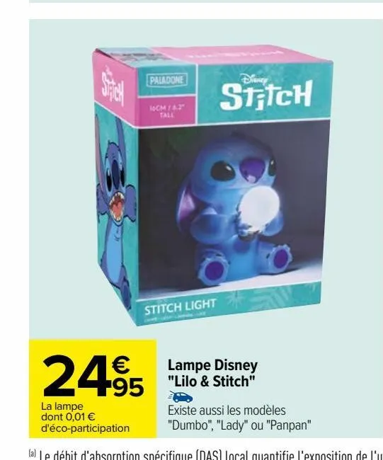 lampe disney "lilo & stitch"