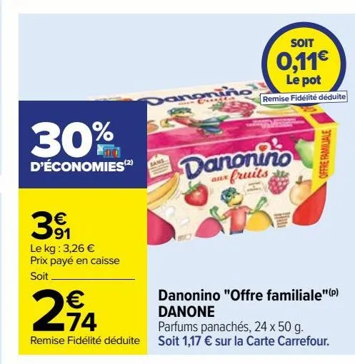 danonino "offre familiale"(p) danone