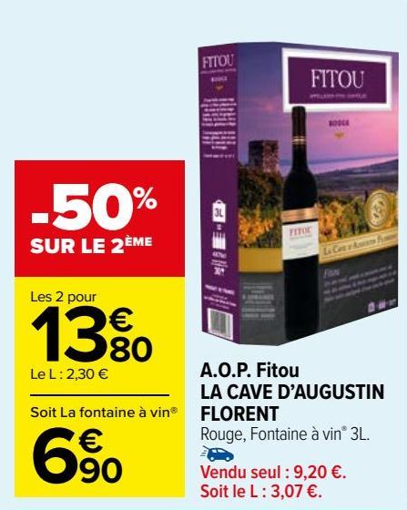 aop fitou la cave d'augustin florent