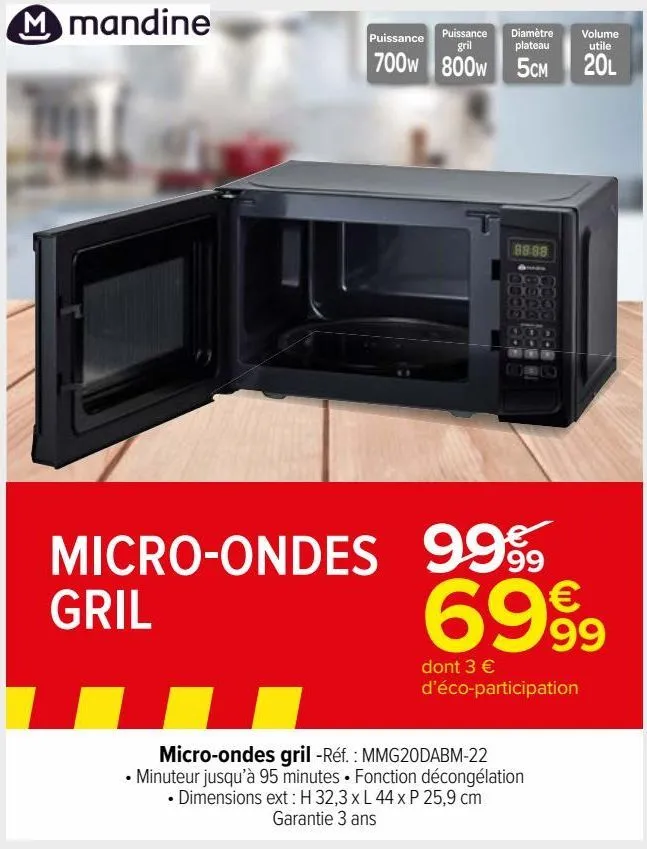 micro-ondes gril
