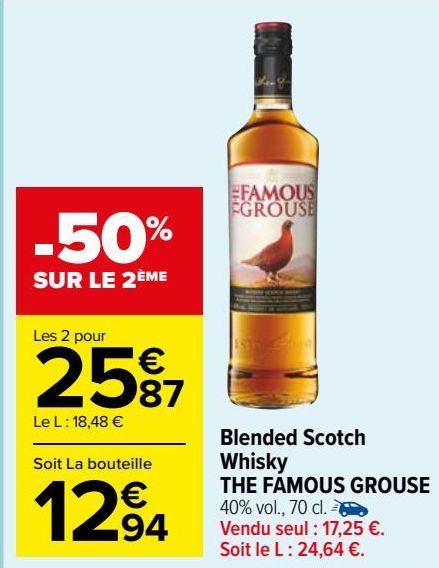 blended scotch whisky The Famous Grouse