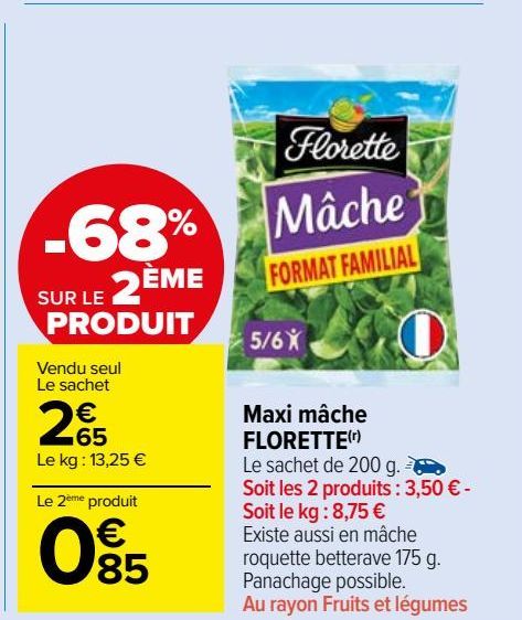 maxi mâche Florette