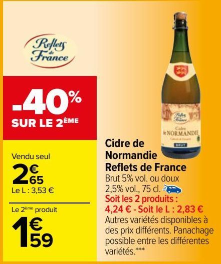 cidre de Normandie Reflets de France