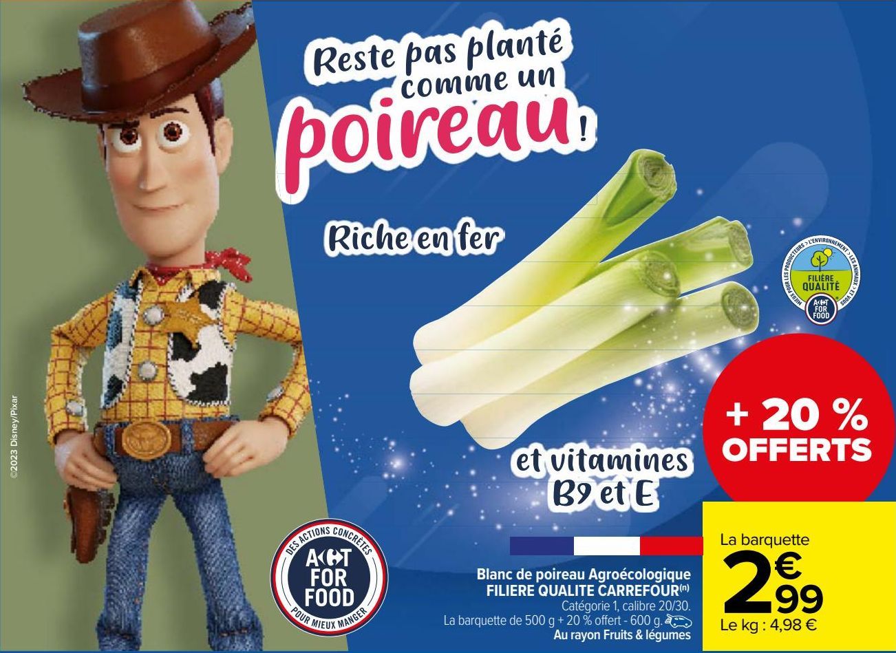 blanc de poireau agroécologique filière qualité carrefour