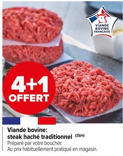 viande bovine steak haché traditionnel 