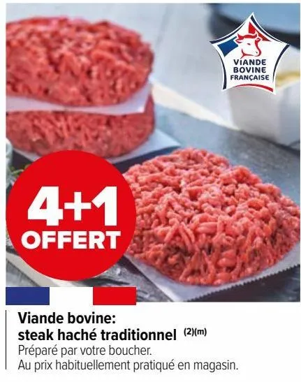 viande bovine steak haché traditionnel 