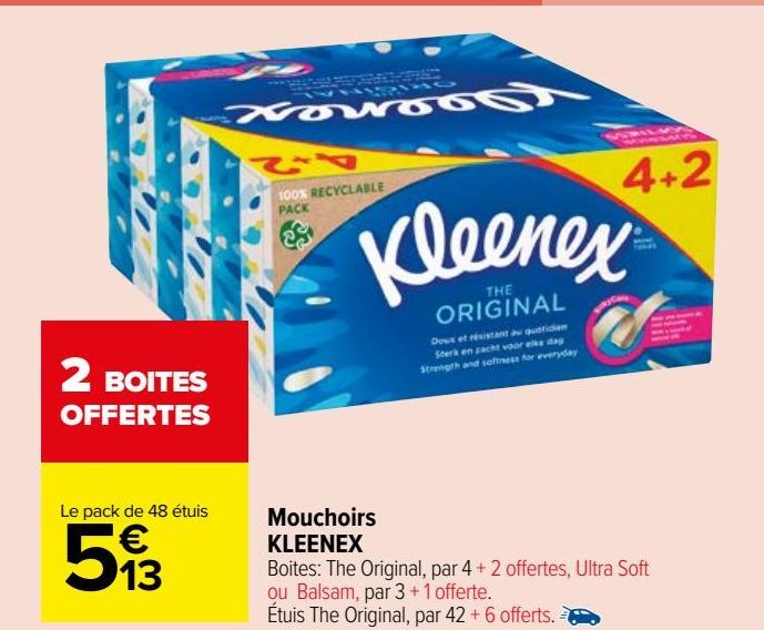 mouchoirs Kleenex