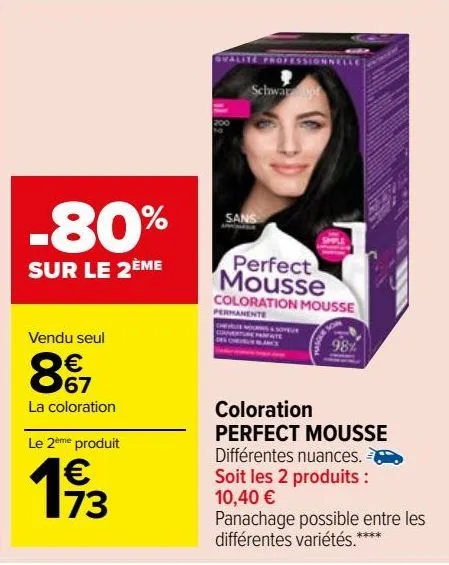 coloration perfect mousse