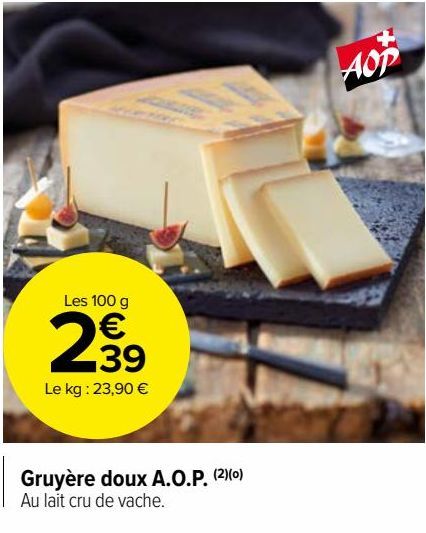 Gruyère doux aop