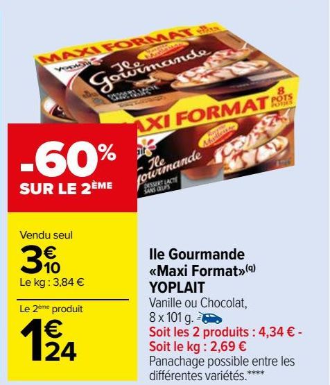 ile gourmande <<maxi format>> Yoplait