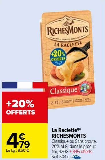 la raclette RichesMonts