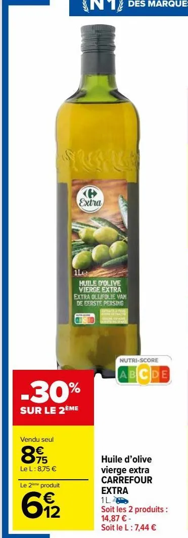 huile d'olive extra vierge carrefour extra