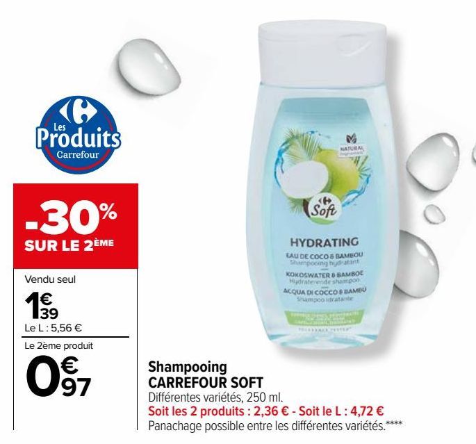 Shampooing CARREFOUR SOFT