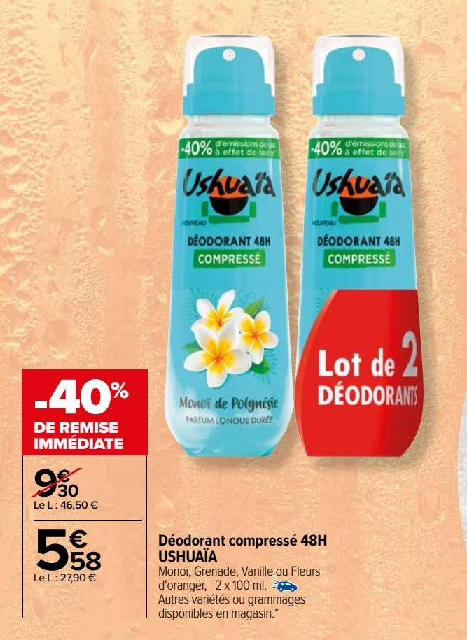 Déodorant compressé 48H USHUAÏA