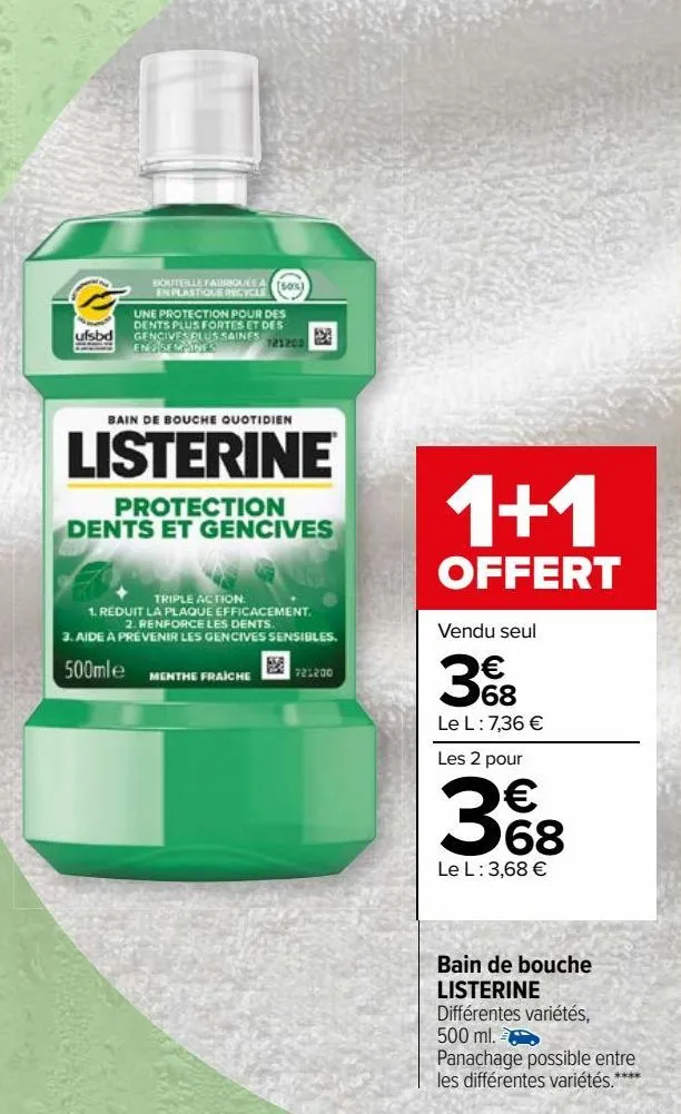  bain de bouche listerine