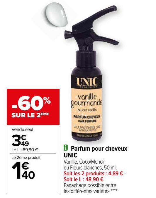 Parfum pour cheveux UNIC