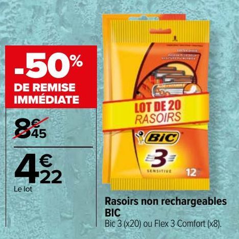 Rasoirs non rechargeables BIC