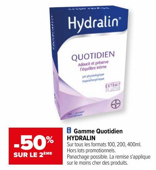 Gamme Quotidien HYDRALIN
