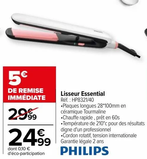 lisseur essential philips