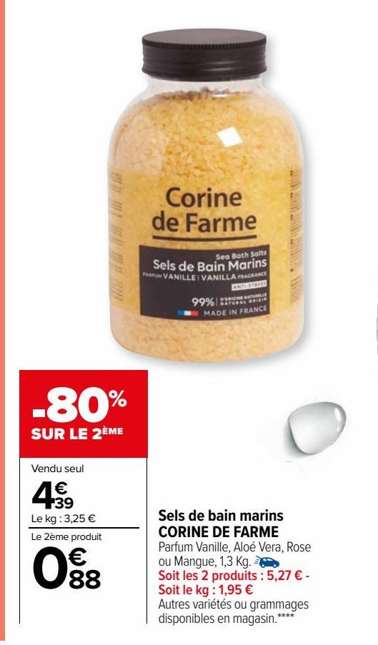 Sels de bain marins CORINE DE FARME